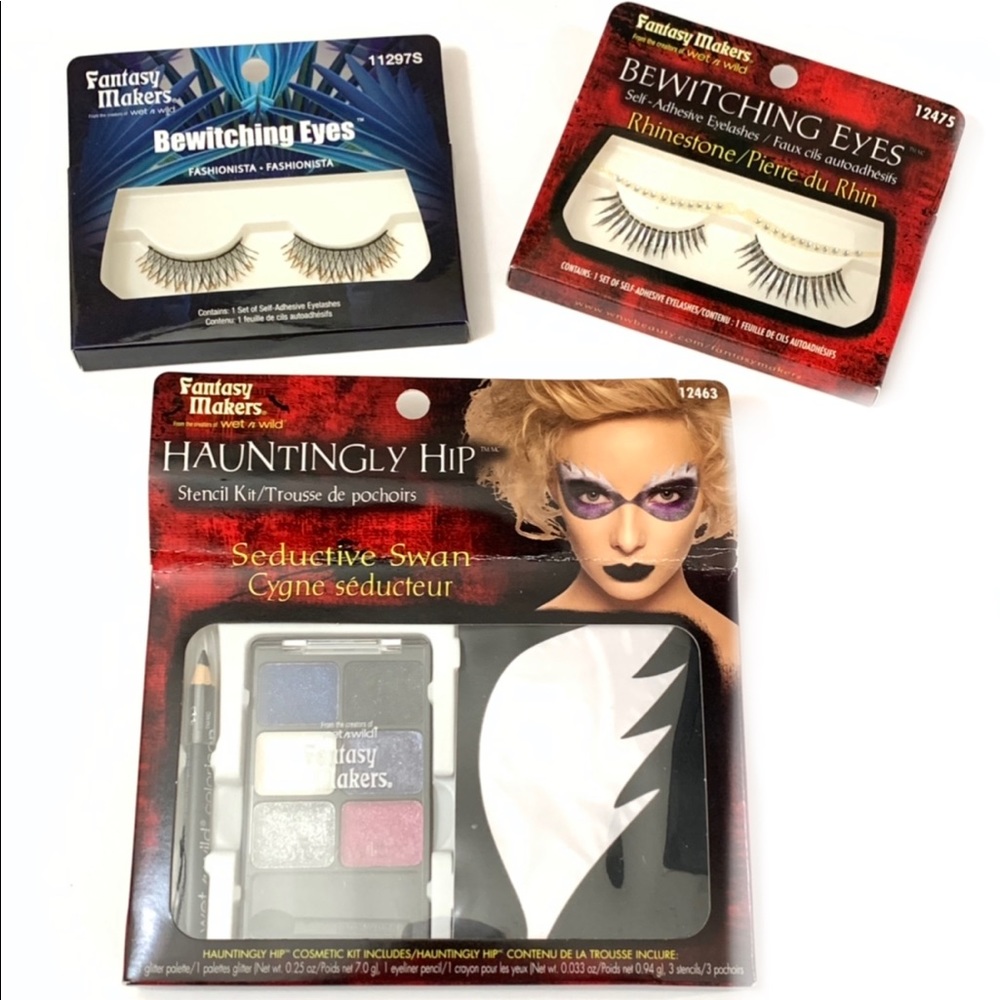 NWT Halloween Makeup, Stencil & Lash Bundle - Picture 1 of 8